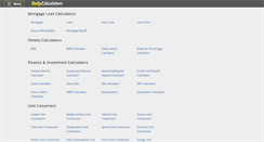 Desktop Screenshot of dailycalculators.com