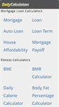 Mobile Screenshot of dailycalculators.com